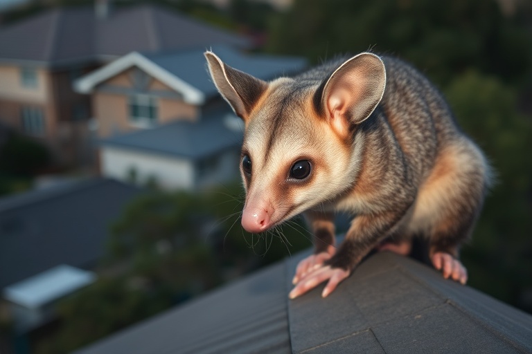 Possum in Moonee ponds residential area
